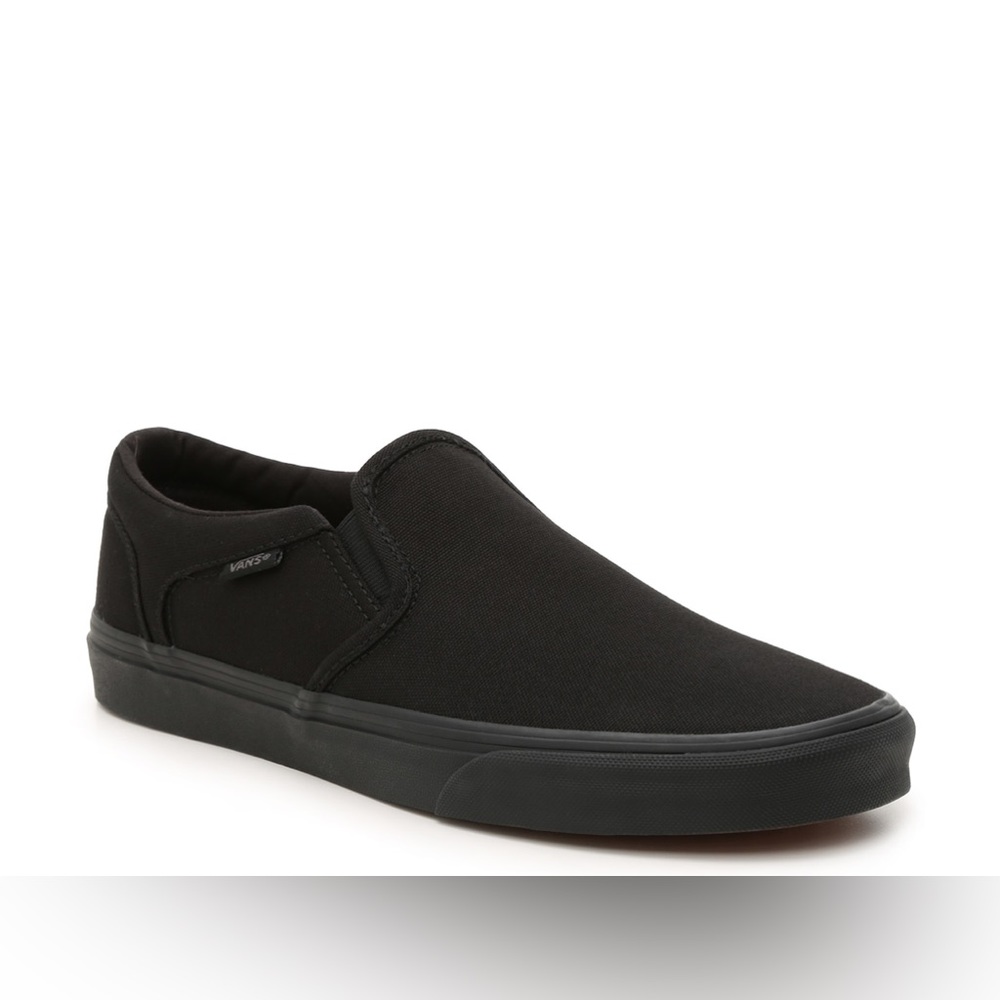 Men’s All Black Slip On Vans - NWT